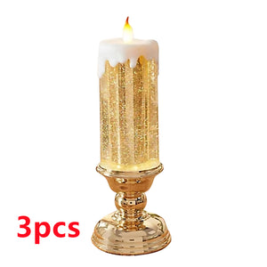 Rechargeable LED Color Electronic Candle For Home Decoration