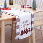 Christmas Table Flag Double Printing Snowman Table Mat