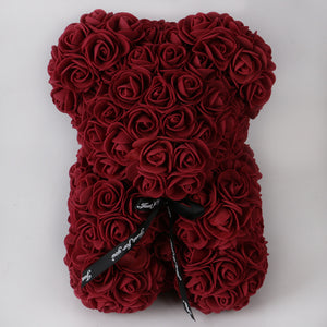 Rose Bear Eternal Flower PE Foam Bear 25cm Valentine's Day Gift