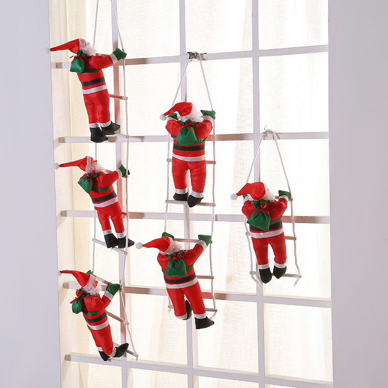 Christmas Ornaments Santa Claus Ladder
