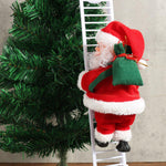 Christmas Senta Claus Climbing Ladder Hanging Decorations Holiday Gift