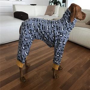 Dog Warm Clothes High Collar Printing Soft And Comfortable Pet Four-legged Clothing