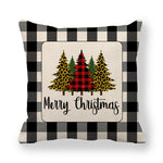Christmas Sofa Cushion Gift Flannel Pillowcase