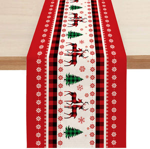 Christmas Table Runner Home Decoration Fabric