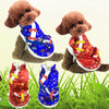 New Year Chinese Style Pet Clothes Dog Red Envelope Bag Tang Dress
