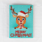 DIY Diamond Painting Christmas Greeting Card Cross Stitch Embroidery Mosaic Holiday Decor