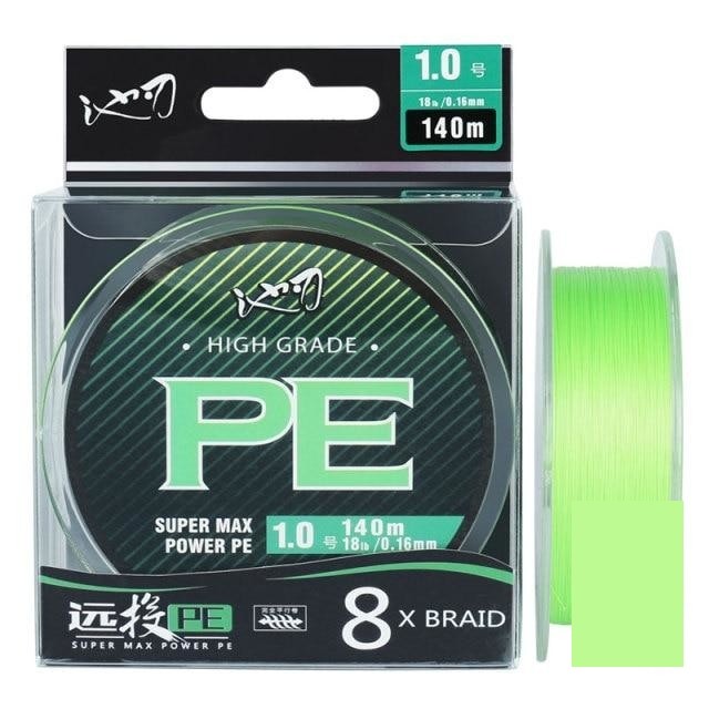 Braid WX8 Fishing Line 140M 8 Stands Multifilament PE Line 15 18 20 22 28 40 50 60 70LB Wire Carp Fishing Line Smooth