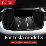 Leather trunk mat For Tesla Model 3