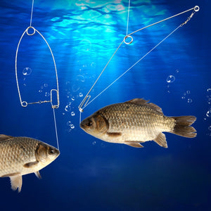 Camping Automatic Fishing Device, Spring Ejection Fishing Hook, Stainless Steel, Universal Fishing Tackle Artifact