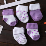 5 Pair/lot New Cotton Thick Baby Toddler Socks, Autumn and Winter, Warm Baby Boot Sock