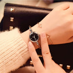 Small Gold Bangle Bracelet Luxury Watches, Stainless Steel, Retro Ladies Quartz Wristwatches, Fashion Casual Women Dress Watch