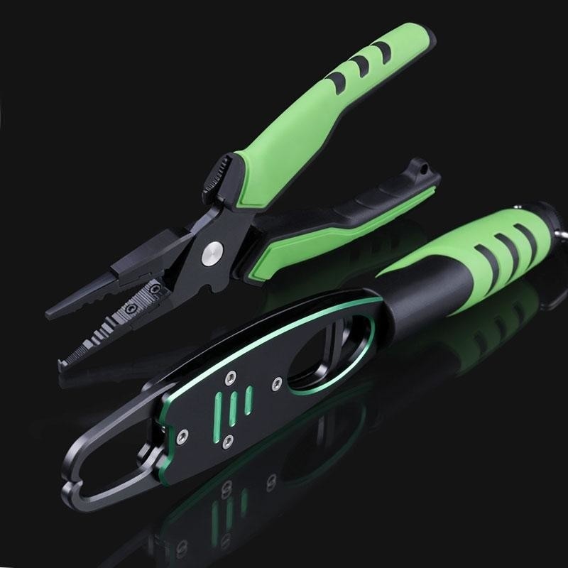 Aluminum Alloy Fishing Pliers Grip Set Split Ring Cutters Line Hook Recover Fishing Tackle High Quality Fishing Tool