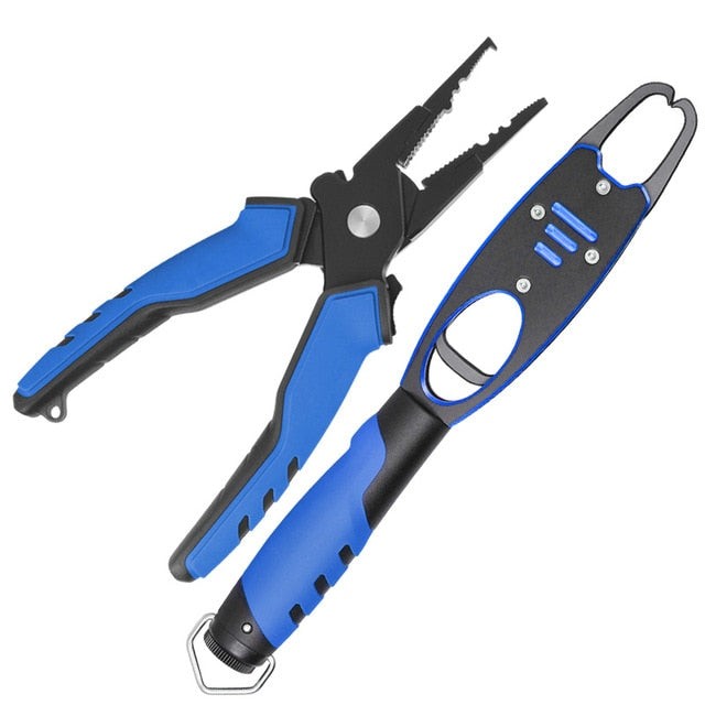 Aluminum Alloy Fishing Pliers Grip Set Split Ring Cutters Line Hook Recover  Fishing Tackle High Quality