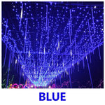 30cm/50cm LED Meteor Shower Garland, Holiday Strip Light For Outdoor, Waterproof Fairy Lights For Garden Street Christmas Decoration