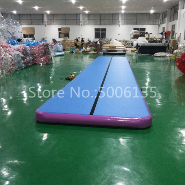 Inflatable Gymnastics AirTrack Tumbling Air Track Floor Trampoline for Home Use/Training/Cheerleading/Beach