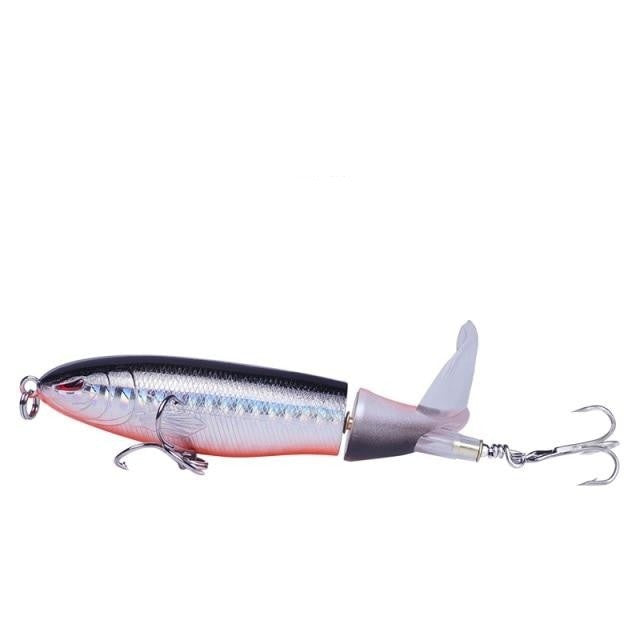 Fishing lure 1PC 13g/10cm Propeller Top water Artificial Bait Hard Plapper  Soft Rotating afterbody Fishing
