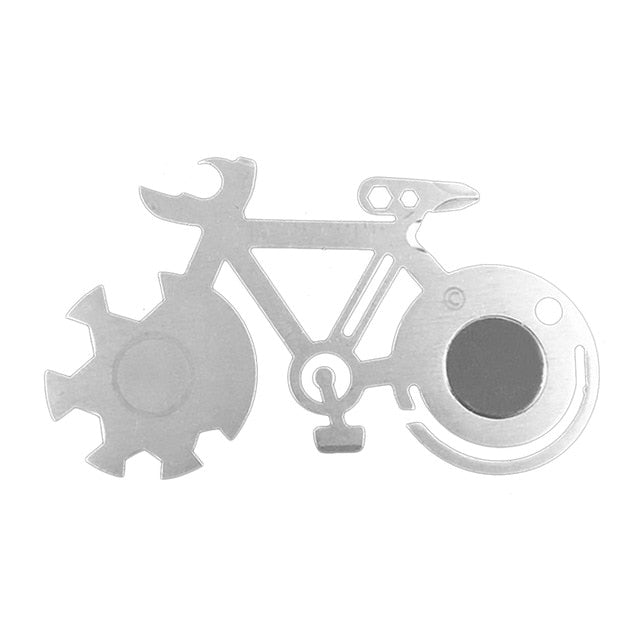 Bike Tool Card Cycling Shaped Repair Tools 4/5/6/7/8.5cm Multi-purpose Bicycle Repair Wrench with opener and keyhole
