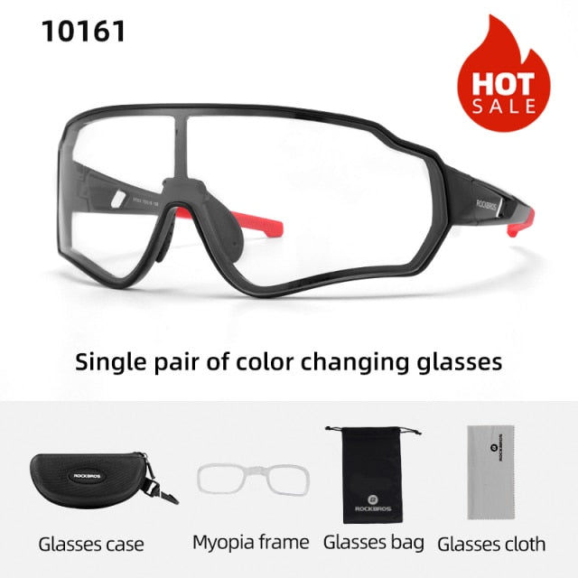 Photochromic Cycling Glasses Bike Bicycle Glasses Sports Men's Sunglasses MTB Road Cycling Eyewear Protection Goggles