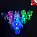 Set of 2 50ml LED Flashing Color Change Water Activated Light up Beer Whisky Drink Cup  Water cup Tea cup Bar tools Drinkware