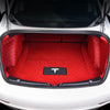 Car Trunk Boot Mat Cargo Liner Protection Pad For Tesla Model 3 Leather Styling Auto Decoration Accessorie Black Red