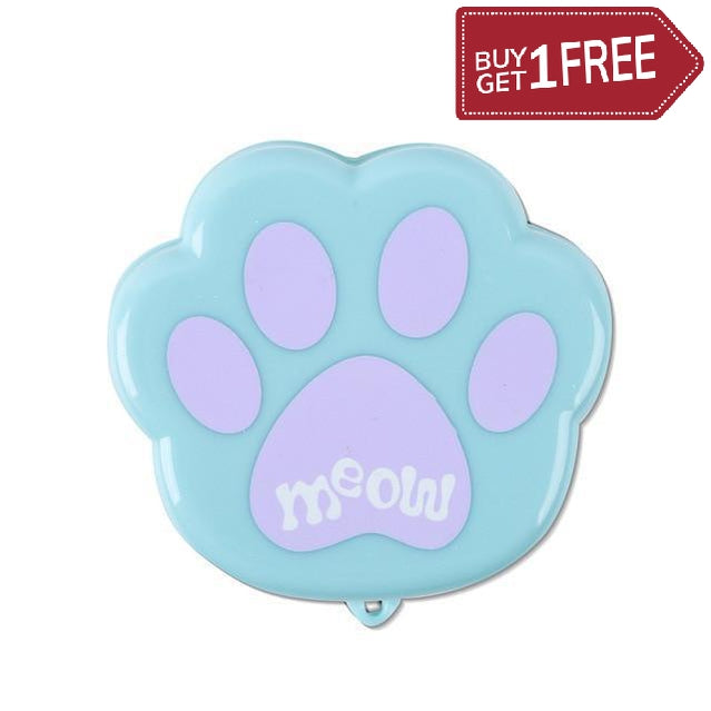 Set of 2 Cat Paw Shape Cute Telescopic Portable Folding Cup With Cover Outdoor Coffee Cups Foldable Child Travel Drink Water Cup New