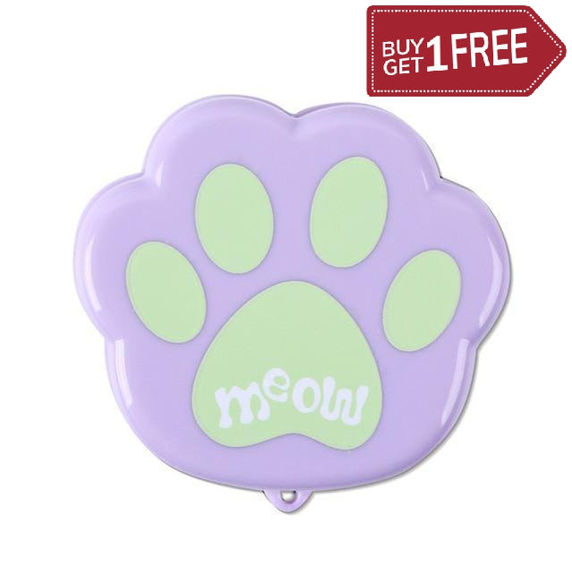 Set of 2 Cat Paw Shape Cute Telescopic Portable Folding Cup With Cover Outdoor Coffee Cups Foldable Child Travel Drink Water Cup New