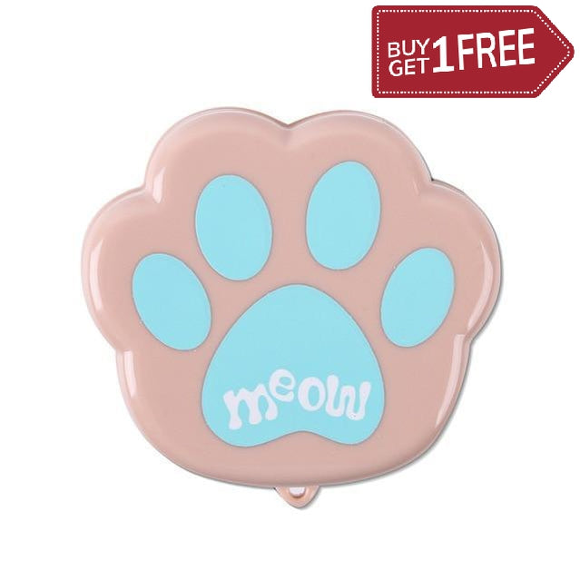 Set of 2 Cat Paw Shape Cute Telescopic Portable Folding Cup With Cover Outdoor Coffee Cups Foldable Child Travel Drink Water Cup New