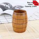 Set of 2 Japanese Style Wooden Cup Creative Jujube Wood Insulation Tea Cup Wooden Coffee Cup Drinking Cup Coffee Cup & Saucer Sets