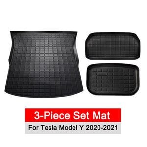New! Model Y 2021 Trunk Mat TPE Waterproof Pad For Tesla Model Y Mat Accessories Trunk Cargo Tray Floor Mat Anti-slip Easy Clean