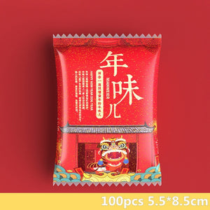 2022 Chinese New Year Biscuit Candy Packaging Bag (Candy not Included)