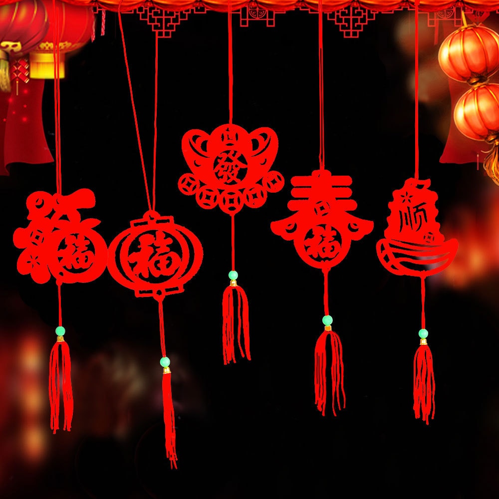 6pcs/pack Chinese Lantern Hanging Decoration