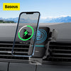 Baseus Car Phone Charger Stand 15W Wireless Charging Mount For Iphone Samsung Mobilephone Charge Holder Auto Air Vent Support