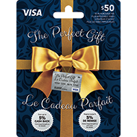 MasterCard / Visa , Prepared Credit Cards (Gift Card)  $25 $50 $100